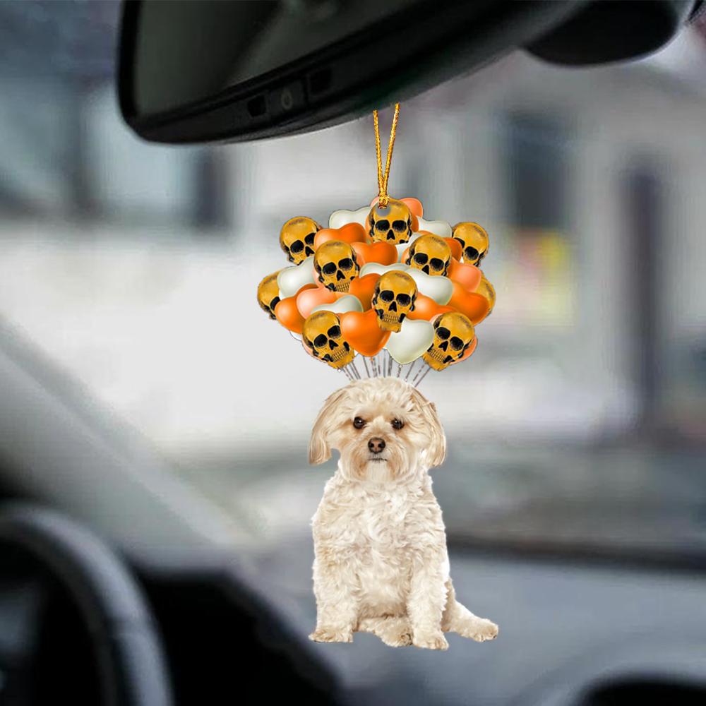 Morkie Halloween Car Ornament Dog Ornament For Halloween