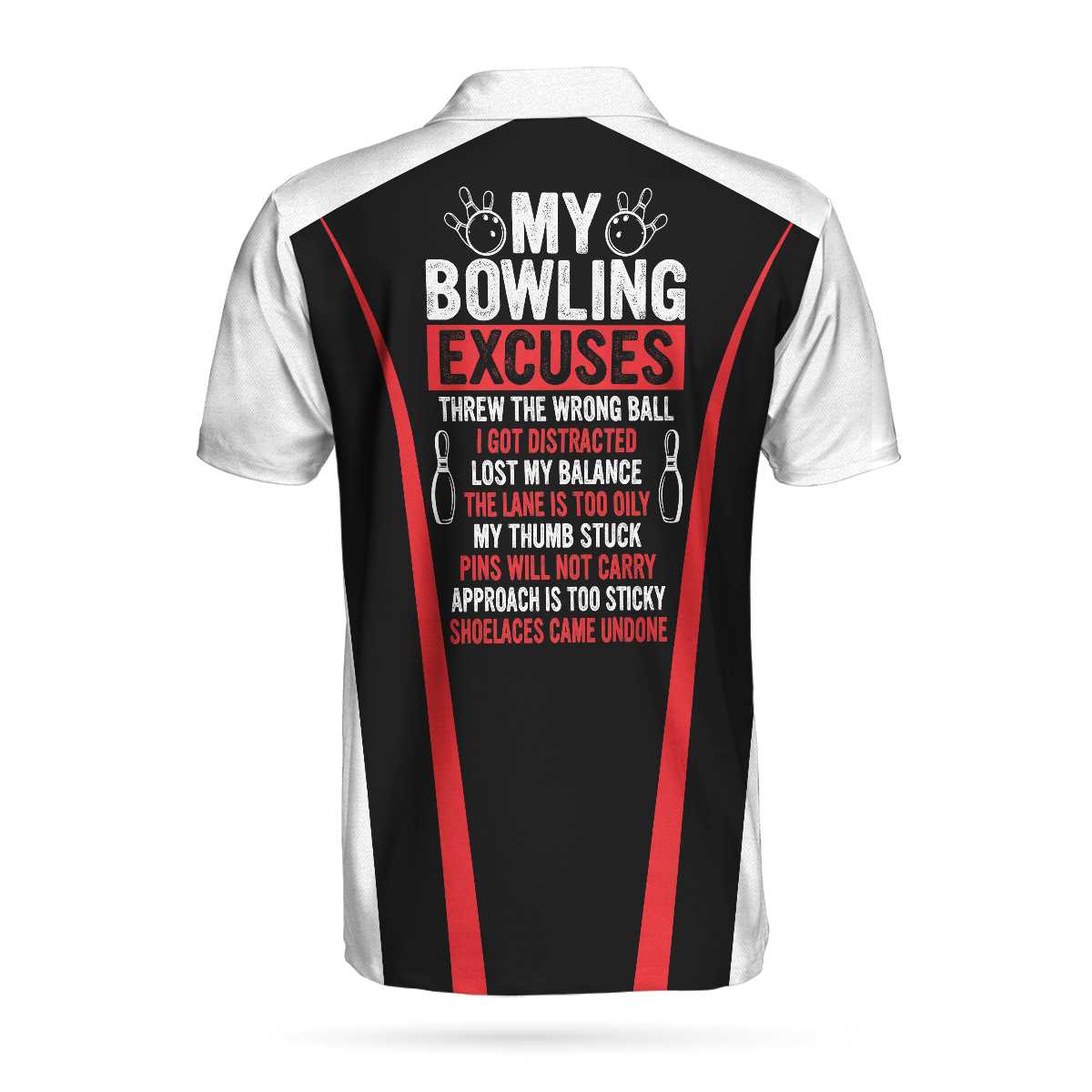 My Bowling Excuses Polo Shirt/ Cool Bowling Shirt For Men/ Retro Bowling Polo Shirt Coolspod