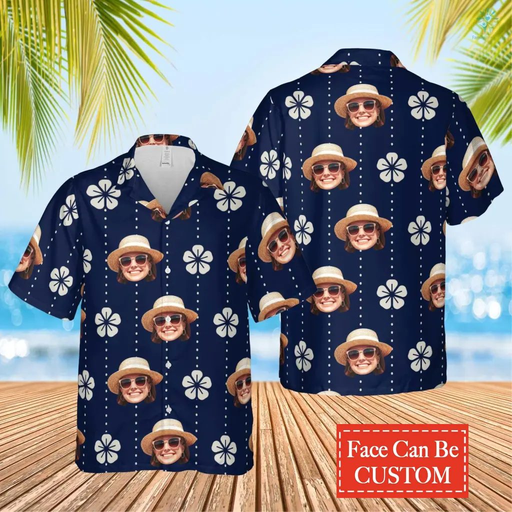 Cherry Blossom Custome Image Funny Summer Shirt Beach Hawaiian Casual Button Down Short Sleeve Hawaiian Shirt