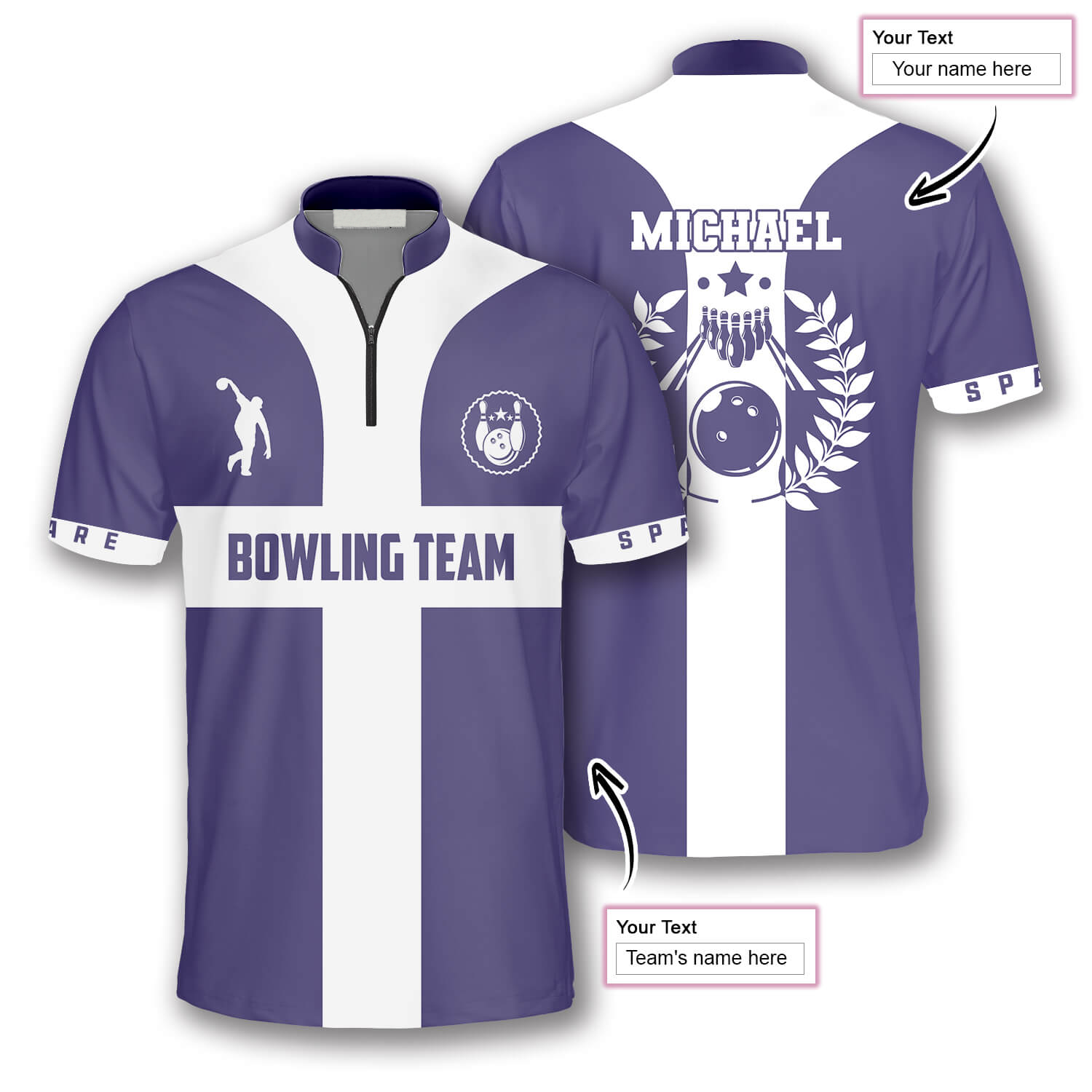 3D All Over Print Navy Cross Custom Bowling Jerseys for Men/ Best Shirt for Bowler