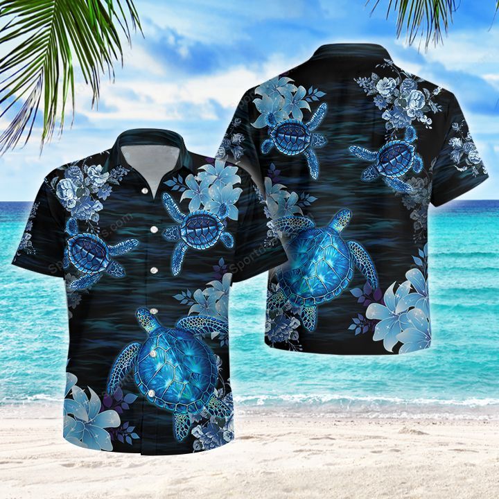 Ocean - Turtle Watercolor Hawaiian Shirt/ Summer gift/ Hawaiian Shirts for Men/ Aloha Beach Shirt