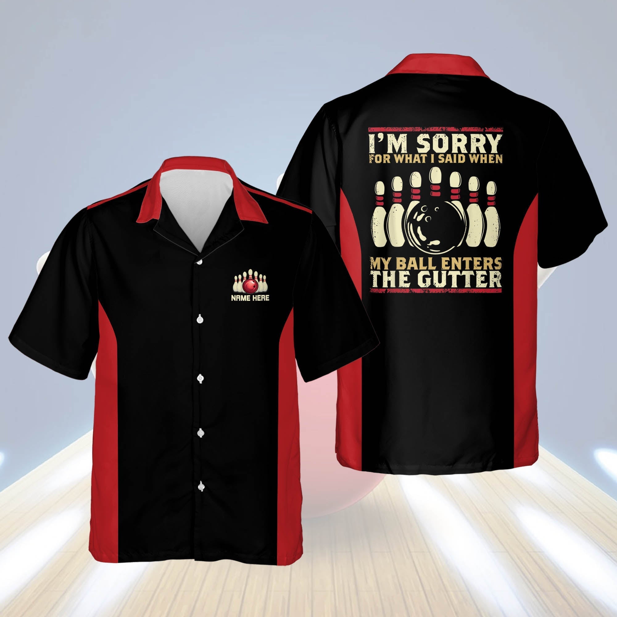 I''m Sorry For What I Said When My Ball Enters The Gutter Vintage bowling Hawaiian Shirt