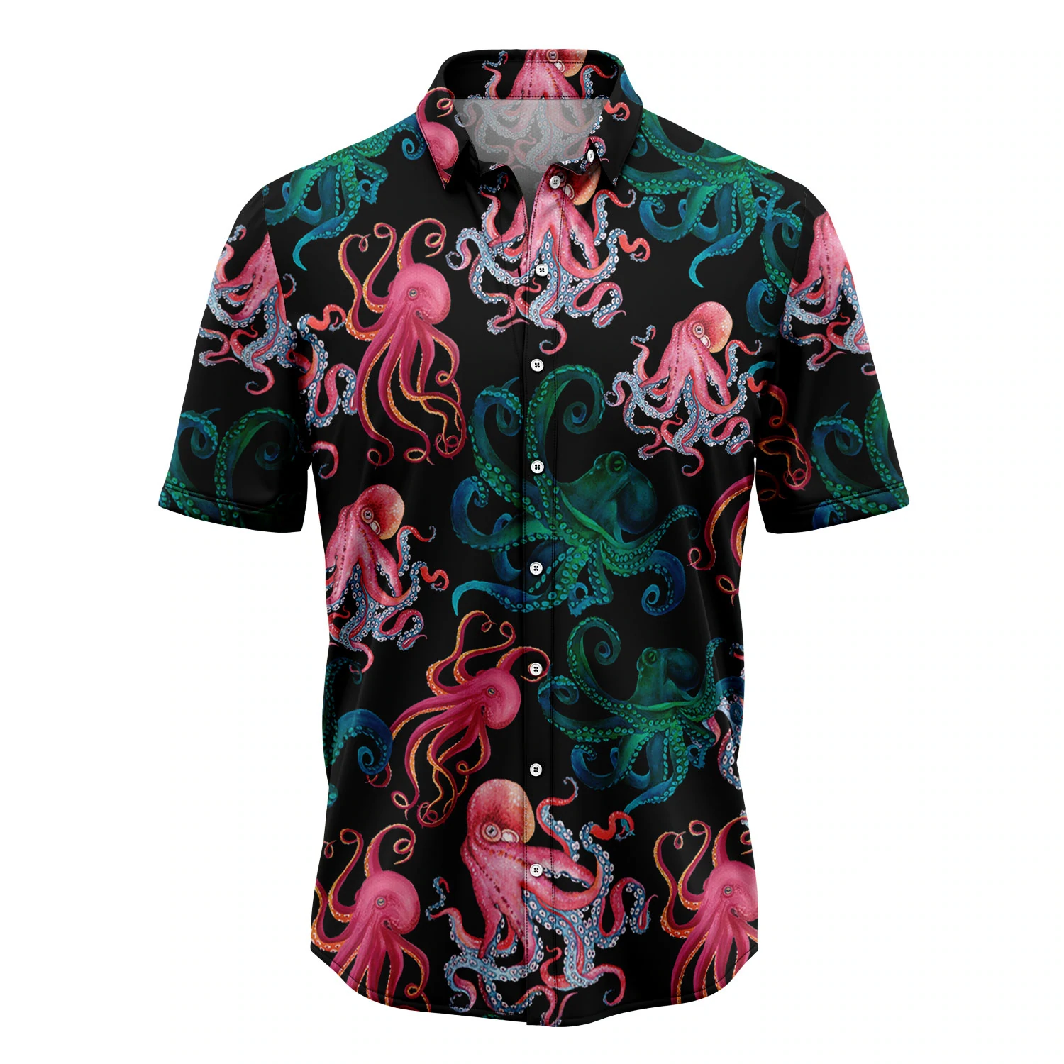 Octopus Party Hawaiian Shirt/ Summer gift/ Hawaiian Shirts for Men/ Aloha Beach Shirt