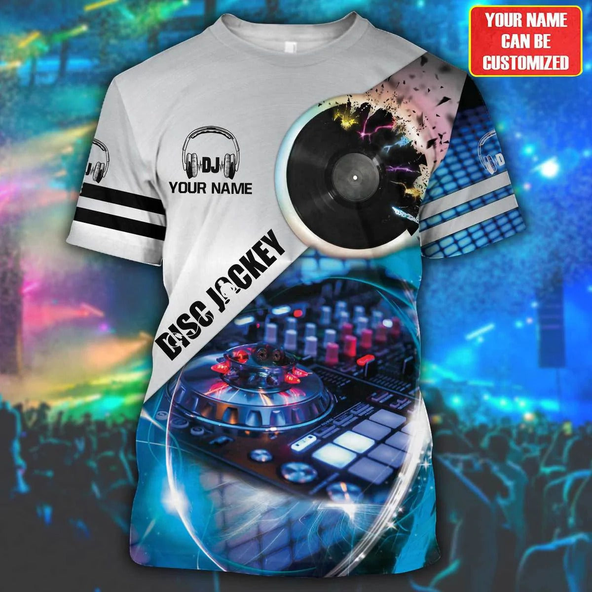 3D All Over Print Disc Jockey Hoodie/ DJ Shirts Custom/ Winter DJ Clothing