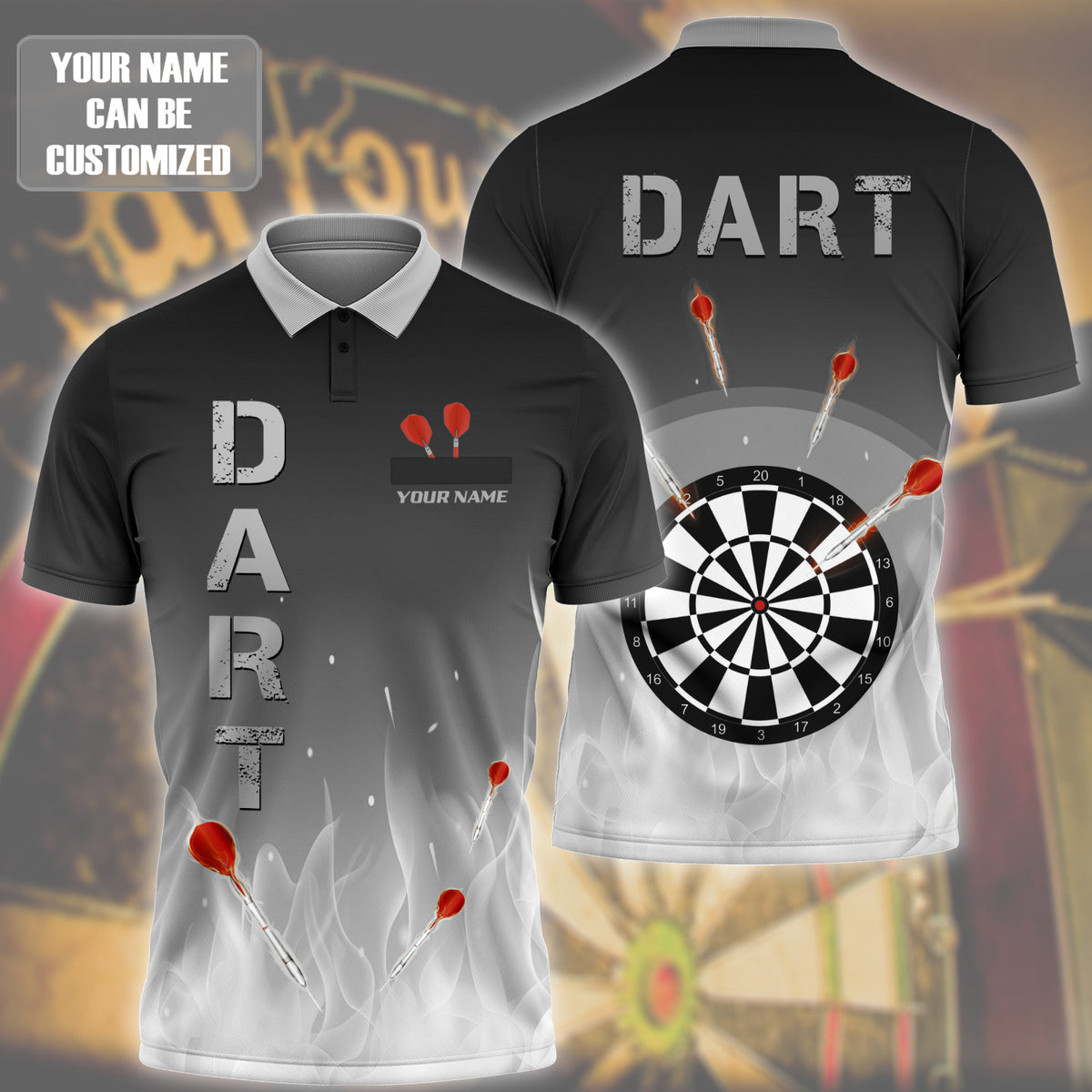 Personalized Dart Game Shirt Dart Fire Multi Color Player Darts Player Gift 3D Printed High Quality