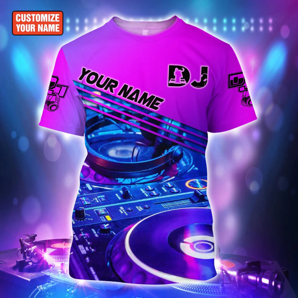 Customized 3D All Over Print DJ Shirt/ Unisex Premium Tshirt For DJ Boyfriend/ DJ Gift