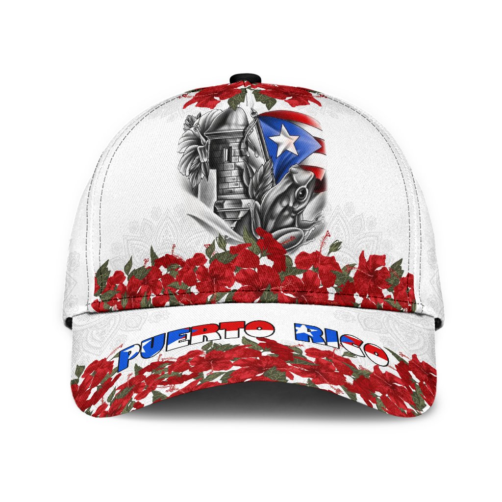 Maga Flower Puerto Rico Classic Cap Hat/ Hibiscus Puerto Rico Cap Hat