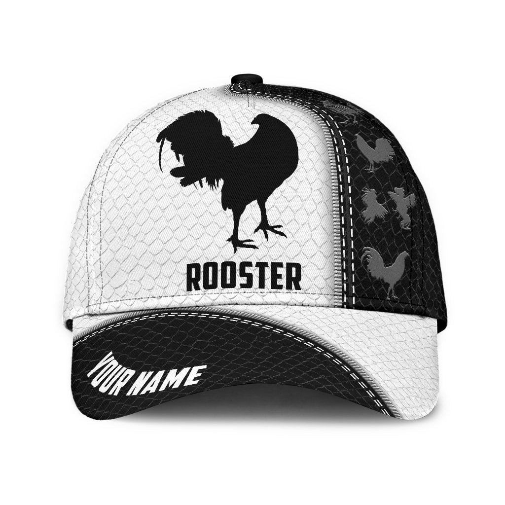 Premium Personalized Rooster Printed Baseball Cap Hat/ Chicken Cap Hat