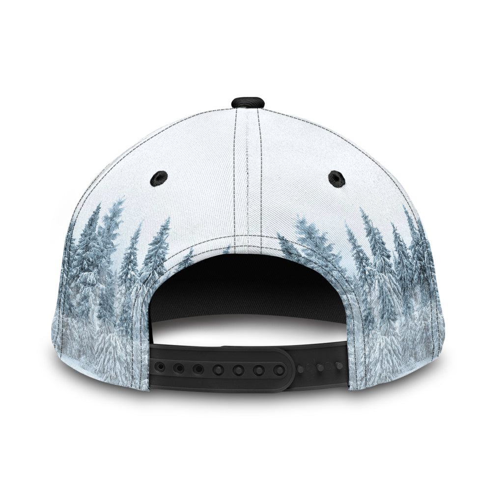 Personalized Name White Deer Hunting Classic Cap Hat/ Hunting Cap Hat 3D Full Print