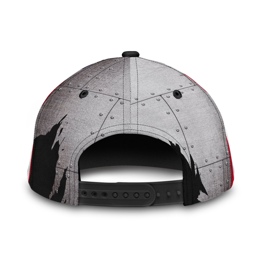 3D All Over Printed Skull Cap Hat With American Flag Pattern Baseball Skull Cap