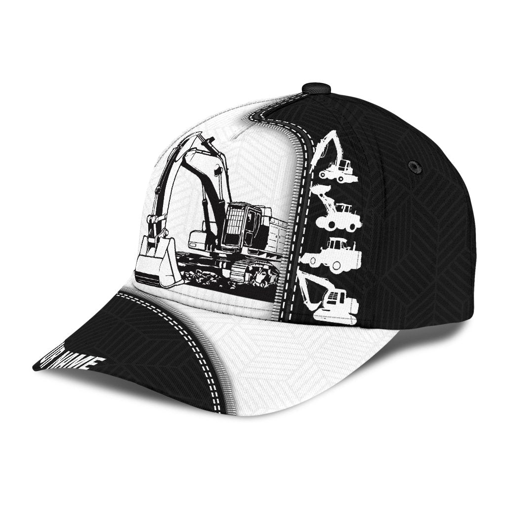 Custom Heavy Equipment Classic Cap For Man And Woman/ Excavator 3D Full Printed Cap Hat
