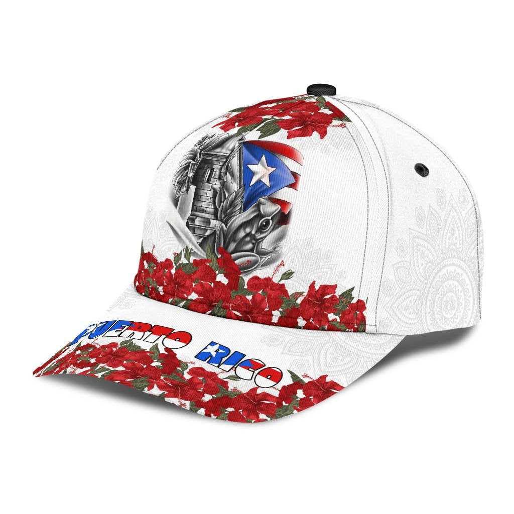 Maga Flower Puerto Rico Classic Cap Hat/ Hibiscus Puerto Rico Cap Hat