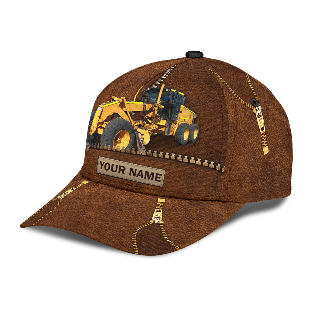 Custom With Name Excavator Heavy Equipment Classic Cap/ Cool Baseball Excavator Cap Hat