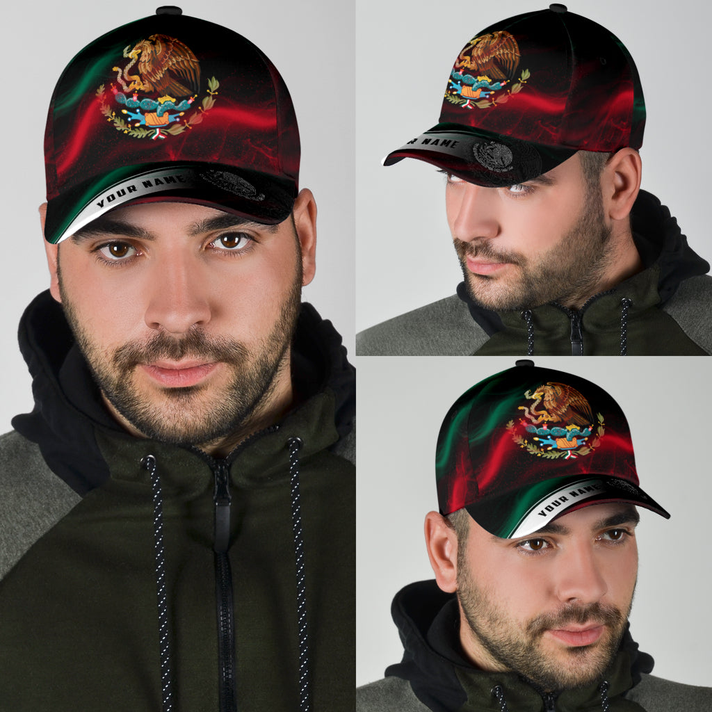 Personalized Mexico Smoke 3D Classic Cap/ Baseball Hat For Mexican/ Mexico Hat Cap