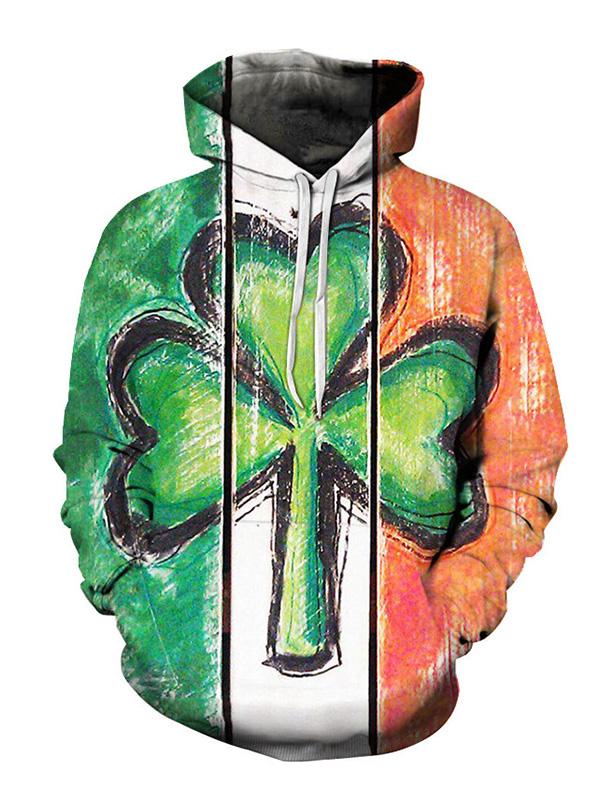 Irish Clover Hoodie St. Patrick