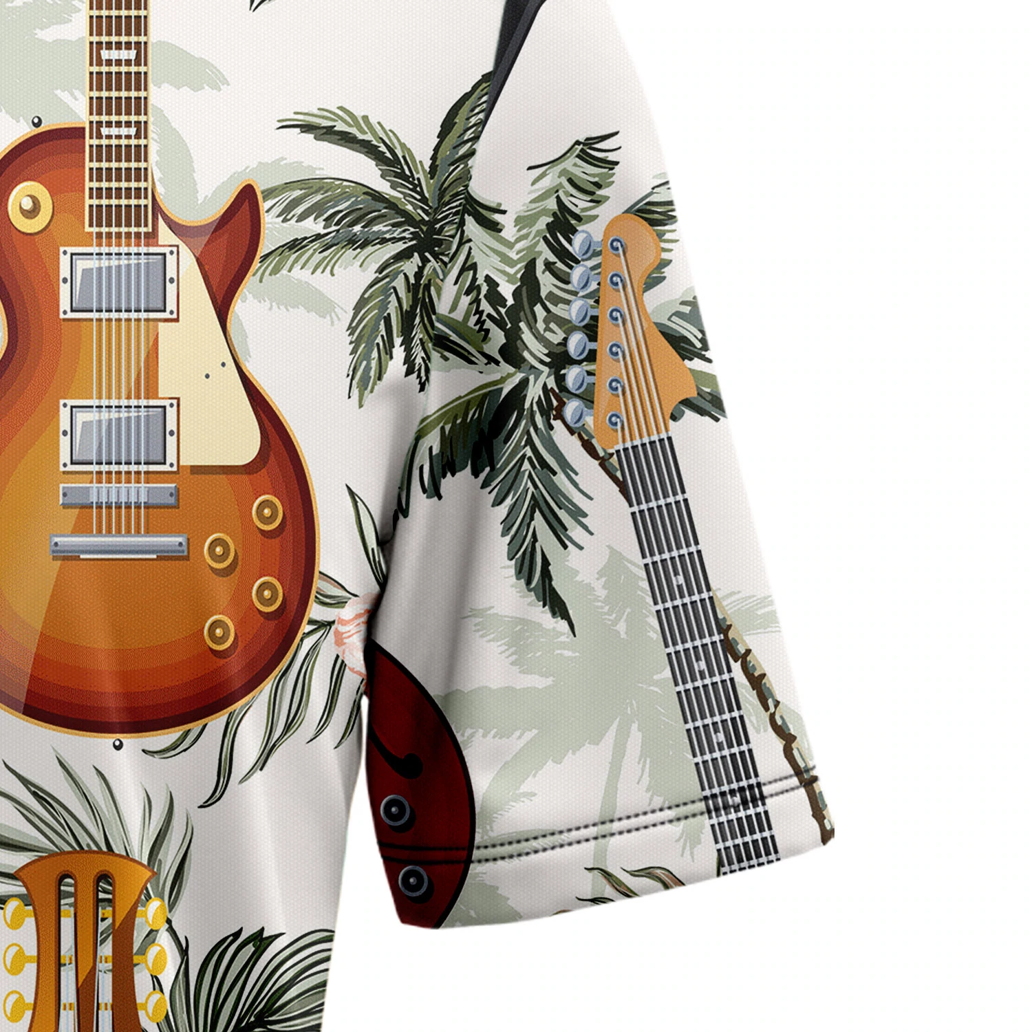 Guitar Tropical Vintage Hawaiian Shirt/ Summer gift/ Hawaiian Shirts for Men and Women Aloha Beach Shirt
