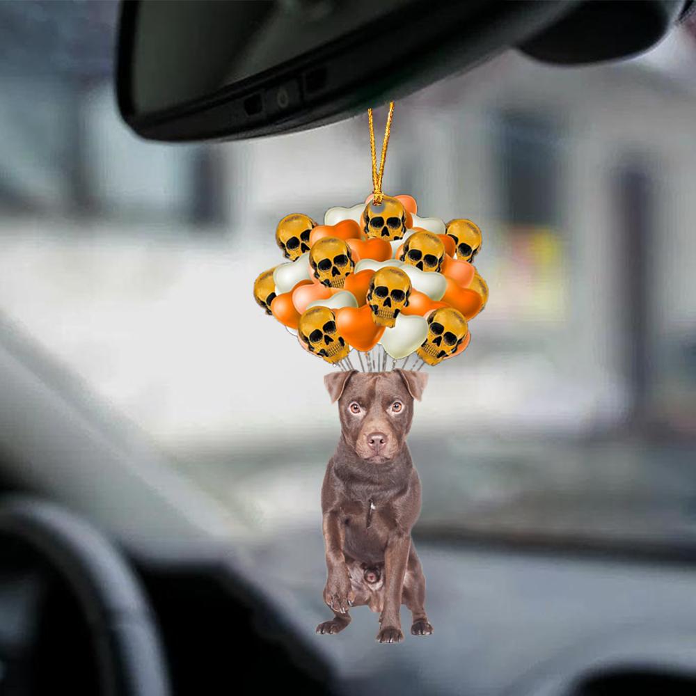 Patterdale Terrier Halloween Car Ornament Dog Ornament For Halloween