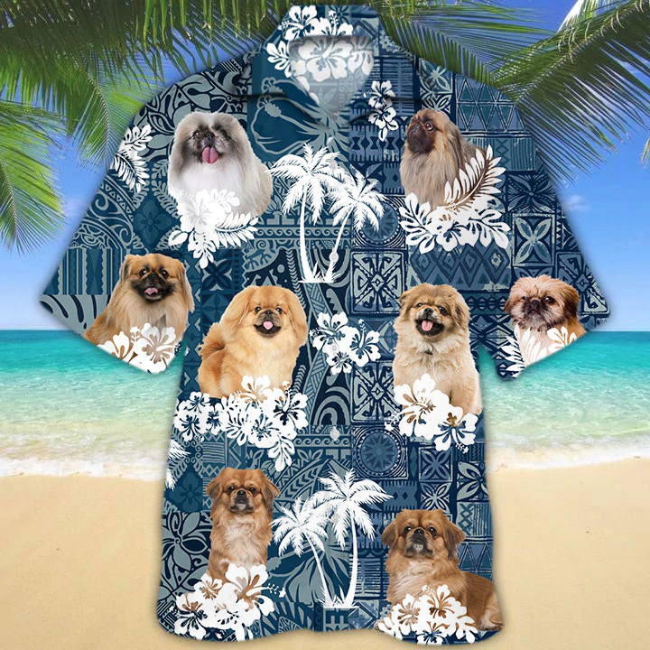 Pekingese Hawaiian Shirt