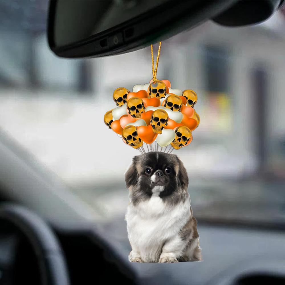Pekingese Halloween Car Ornament Dog Ornament For Halloween
