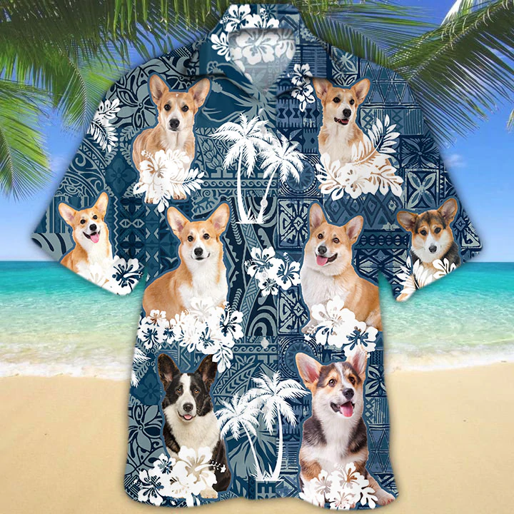 Pembroke Welsh Corgi Hawaiian Shirt
