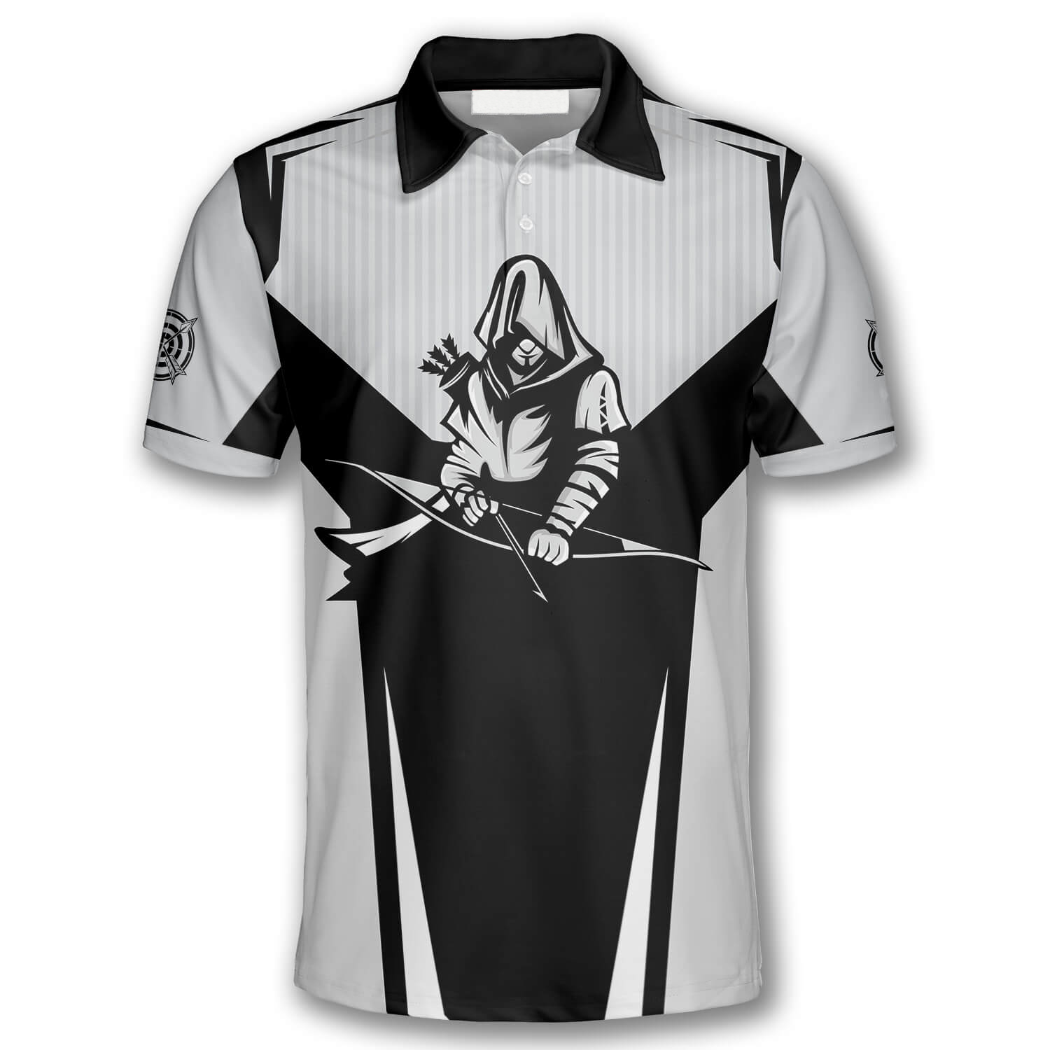 Archer Black White Version Custom Archery Shirts for Men/ Personalized Archery Shirt
