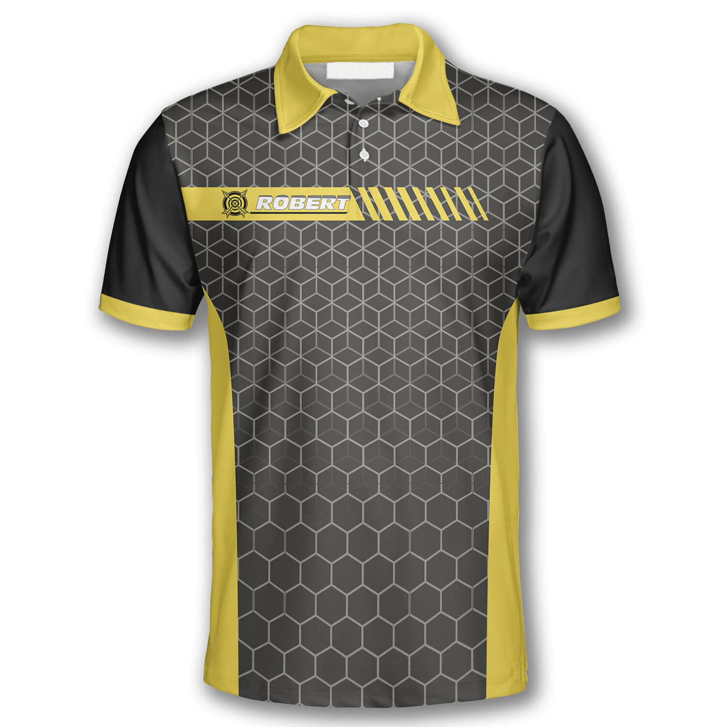 3D All Over Print Archery Honeycomb Pattern Emblem Custom Archery Shirts for Men