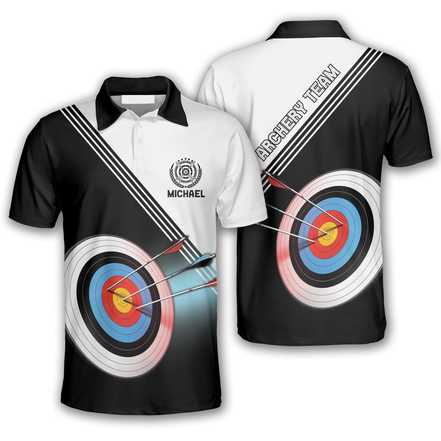 Archery Practice Makes Perfect Custom Archery Shirts For Men/ Uniform for Team Archery