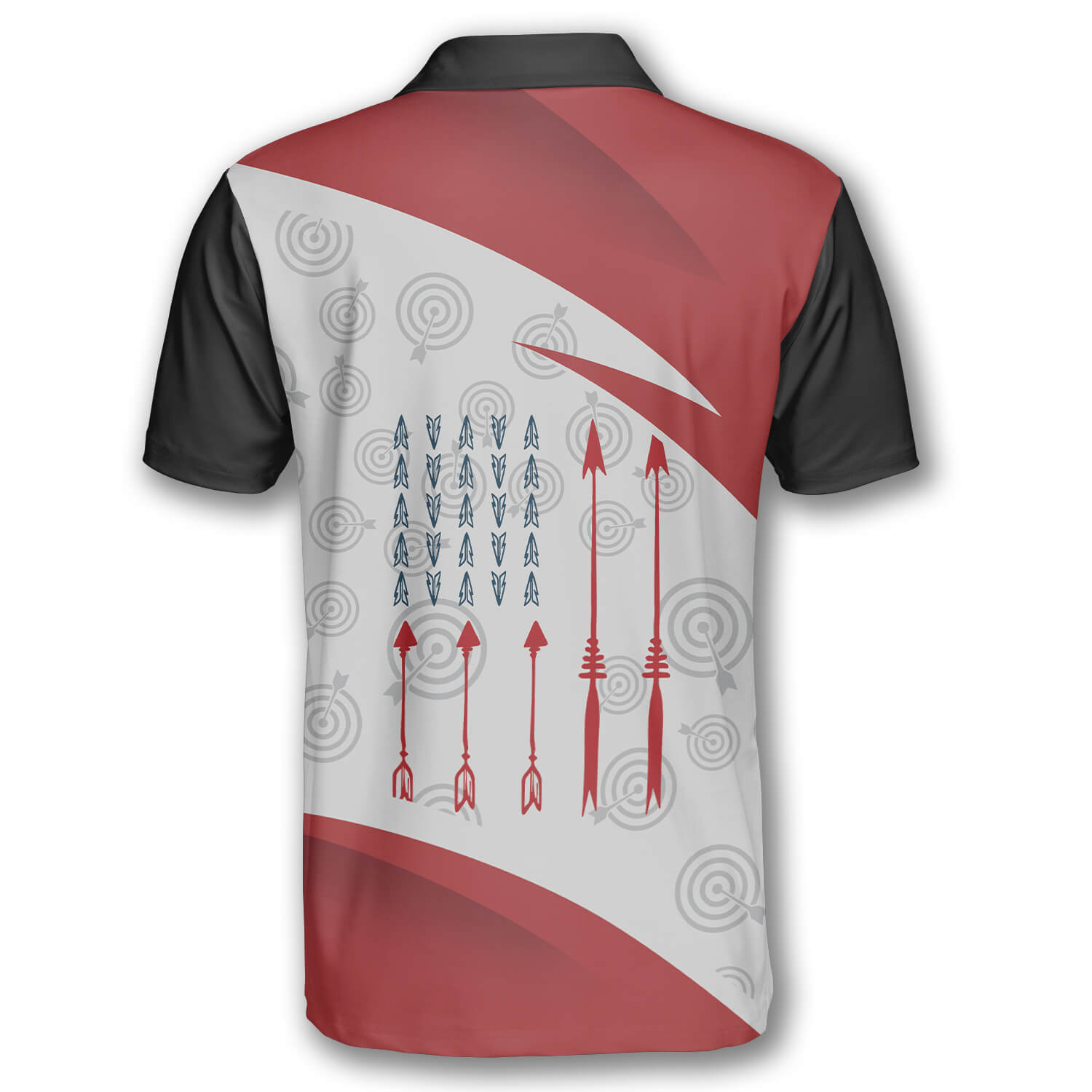 Archery Red Silhouette Custom Archery Shirts for Men/ 3D All Over Print Archery Shirt