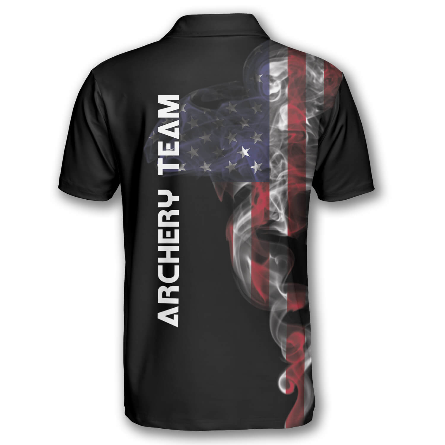 Archery Smoky US Flag Custom Archery Shirts For Men/ Perfect Uniform Archery Team