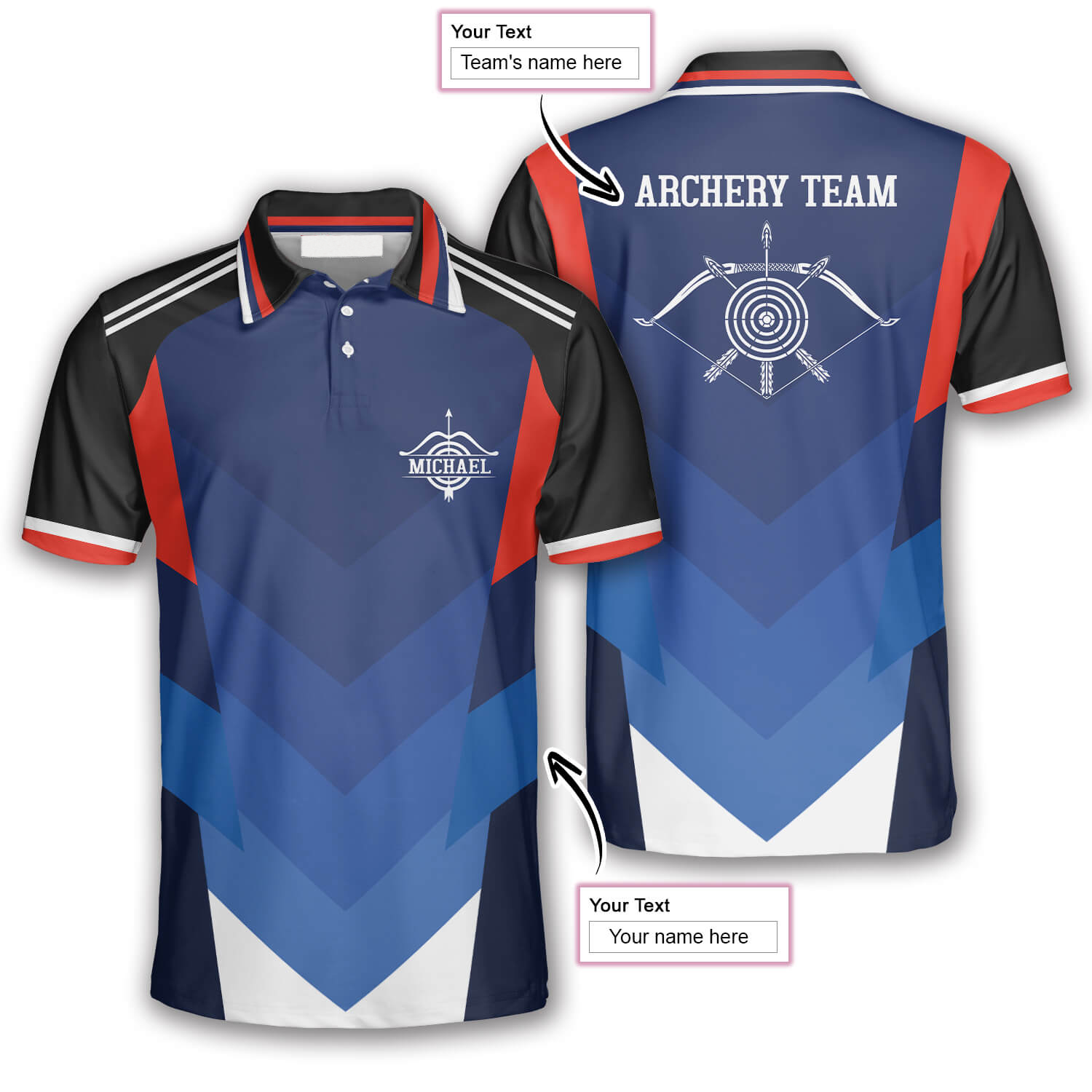 3D All Over Print Archery Superior Custom Archery Polo Shirts For Men/ Idea Gift for Archery Lover