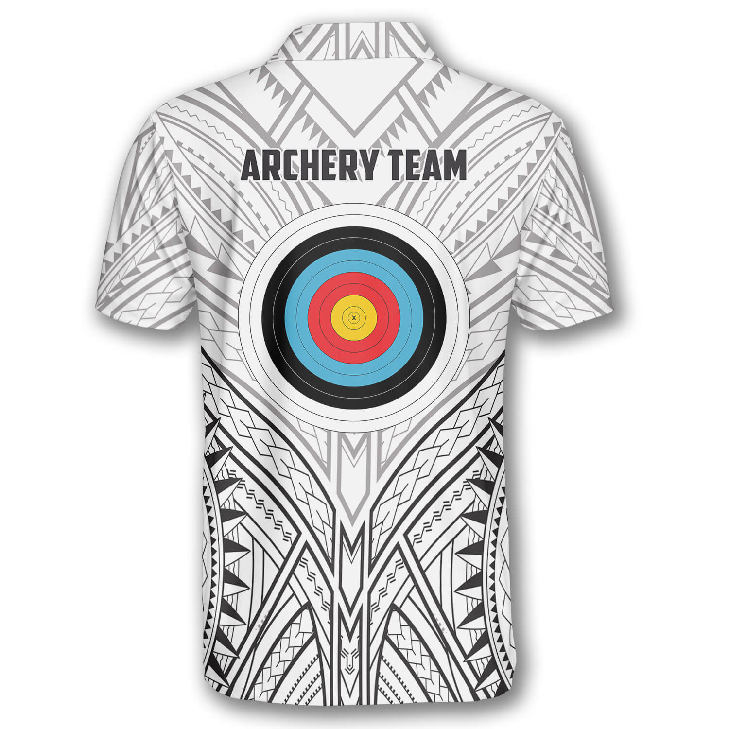 Personalized Archery Target White Tribal Custom Archery Shirts For Men/ Gift for Team Archery Shirt