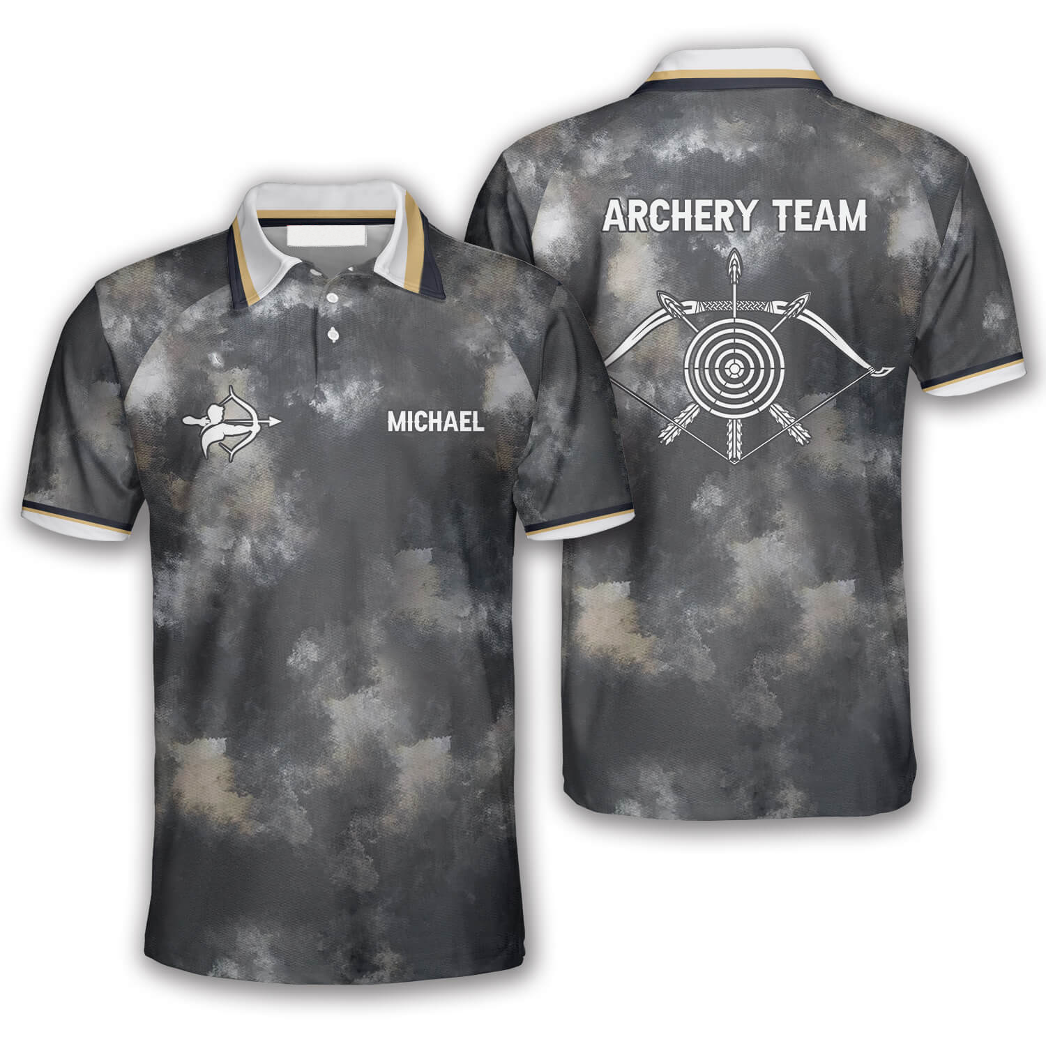 3D All Over Print Archery Tie dye Pattern Custom Archery Shirts For Men/ Idea Gift for Archery Lover