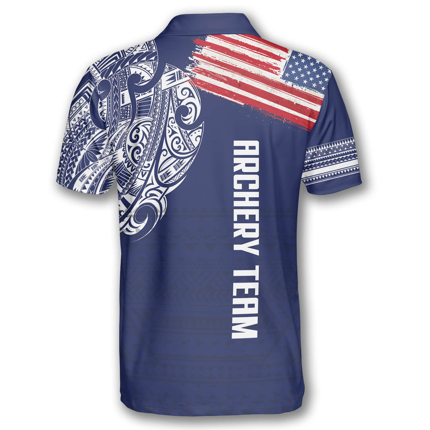 US Flag Tribal Pattern Custom Archery Shirts For Men/ 3D All Over Print Archery Shirt/ Flag Shirt
