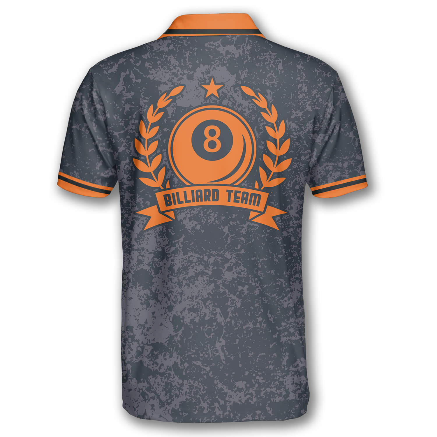 Personalized Grunge Style Custom Billiard Polo Shirt/ Custom Billiard Shirt Ball for Team