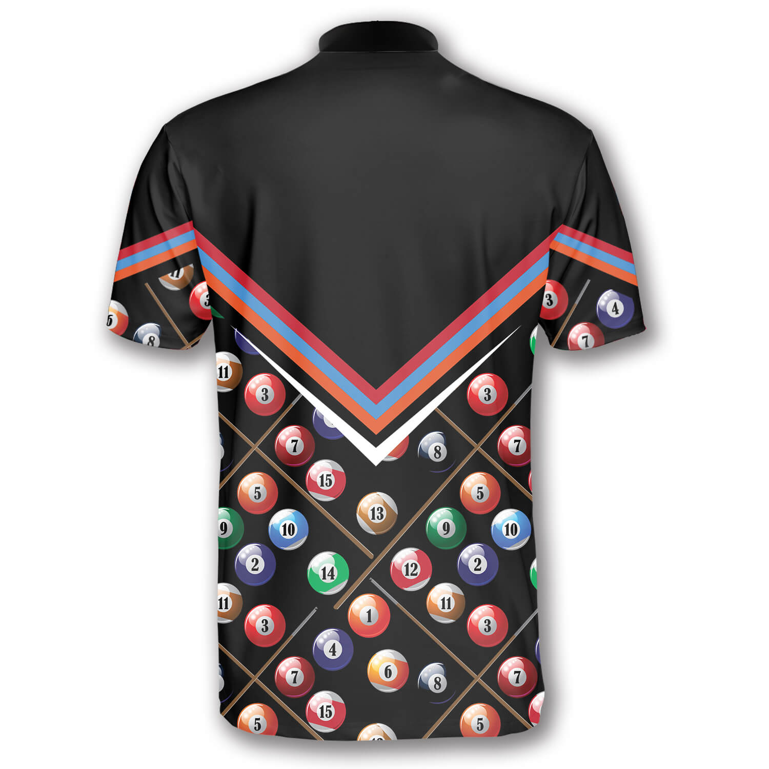 Billiard Pattern In Black Custom Billiard Jerseys for Men/ Personalized Name Billiard Shirt/ Idea Gift for Billiard Player