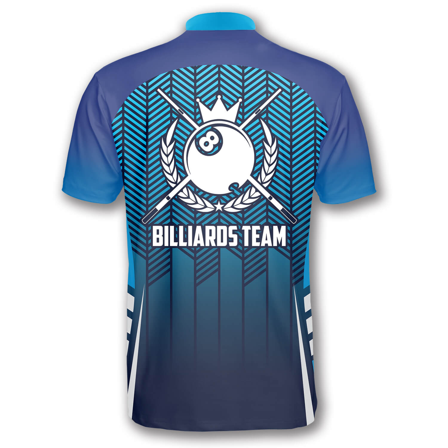 3D All Over Print Blue Abstract Sports Style Custom Billiard Jerseys for Men/ Shirt for Billiard Player