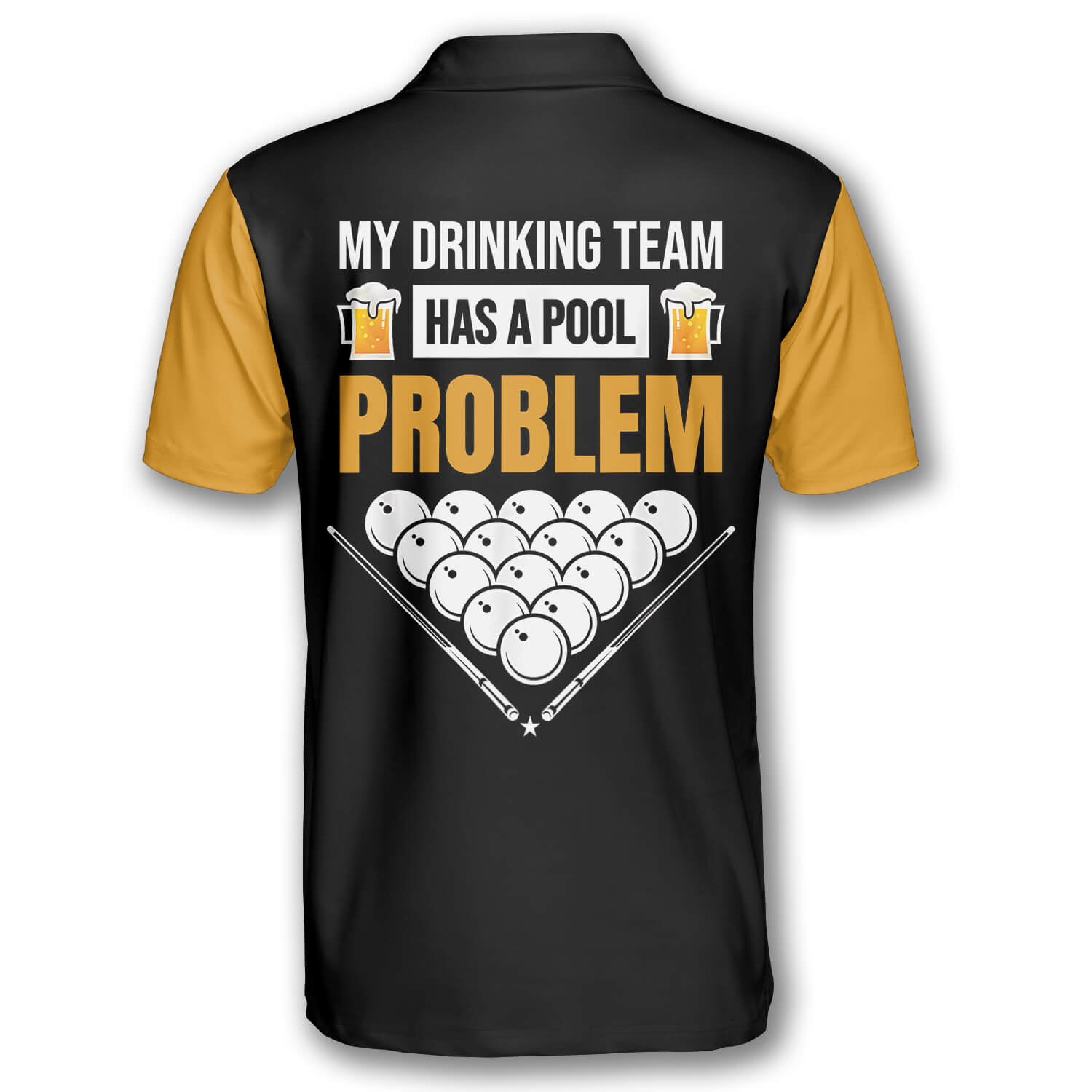 My Drinking Team Has a Pool Problem Custom Billiard Shirts for Men/ Billiard Polo Shirt/ Drink Beer Shirt