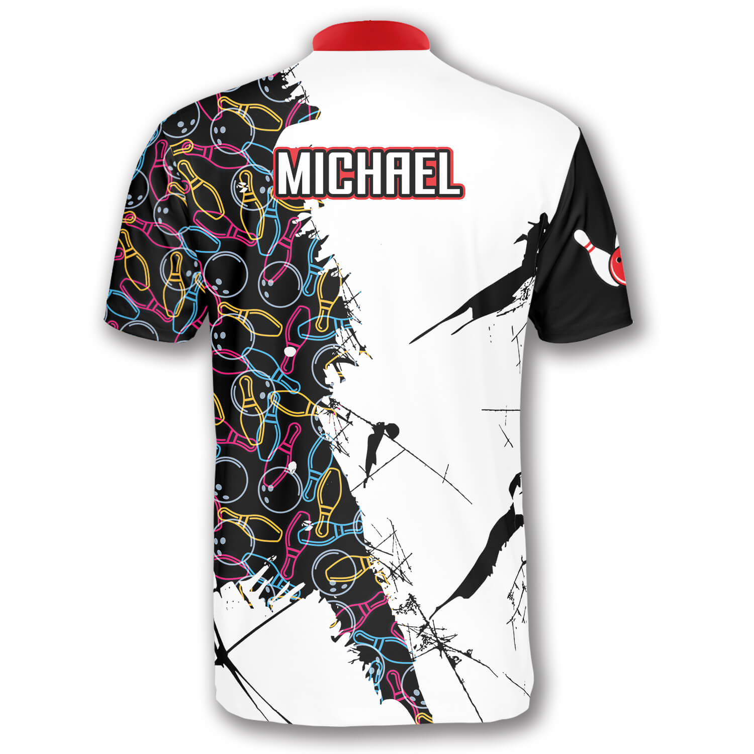 Bowling Force Custom Bowling Jerseys for Men/ 3D All Over Print Bowling Shirt/ Gift for Him
