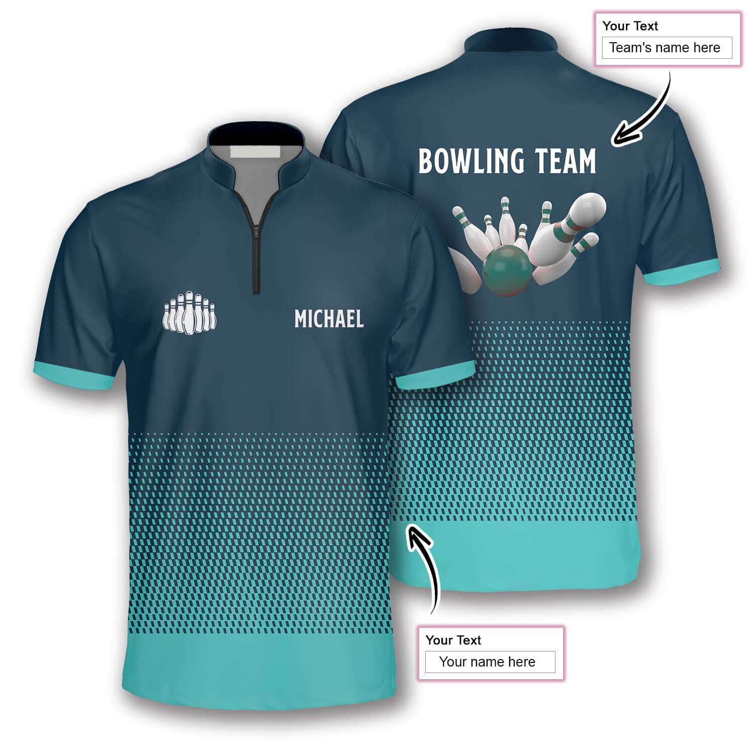 Winning Team Custom Bowling Jerseys for Men/ Bowling Shirt for Men/ Custom Bowling Shirt