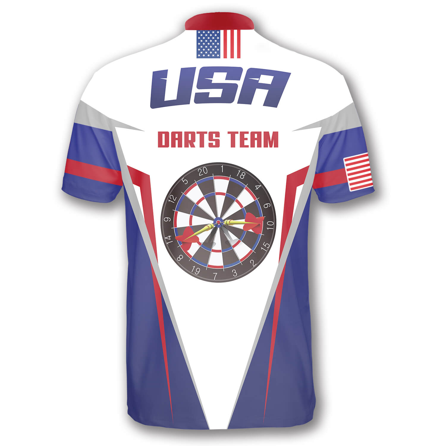 Dart Board USA Custom Darts Jerseys for Men/ Personalized Name Team Name Dart Shirt/ Dart USA Shirt