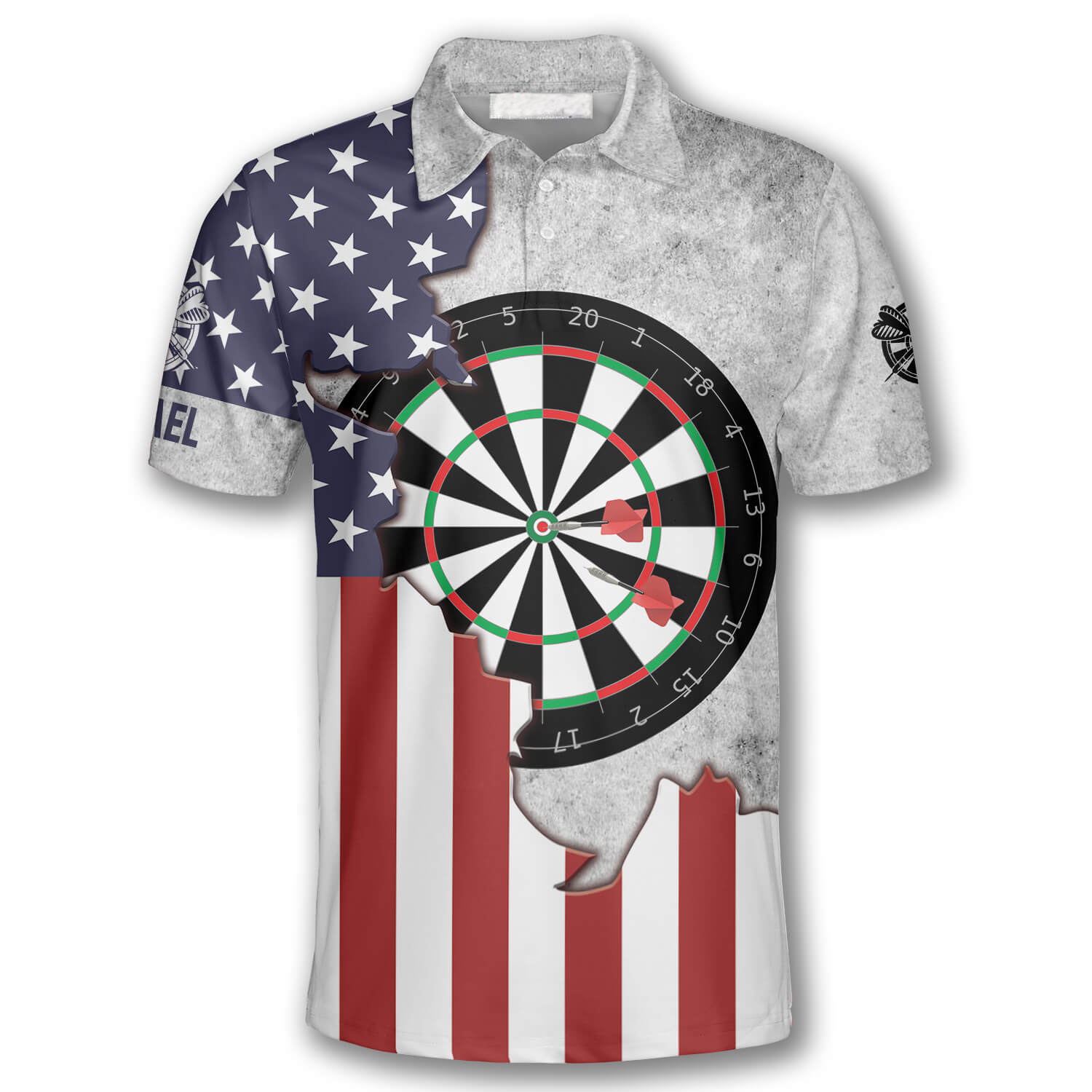 Personalized Dart Board USA Flag 3D Custom Darts Shirts/ Flag Vintage Dart Gift