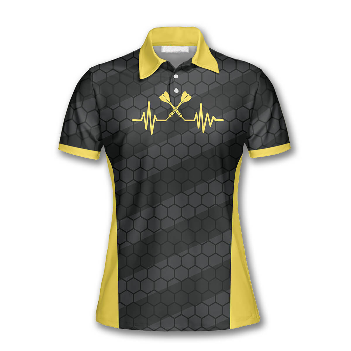 Darts Heartbeat Honeycomb Pattern Custom Darts Shirts for Women
