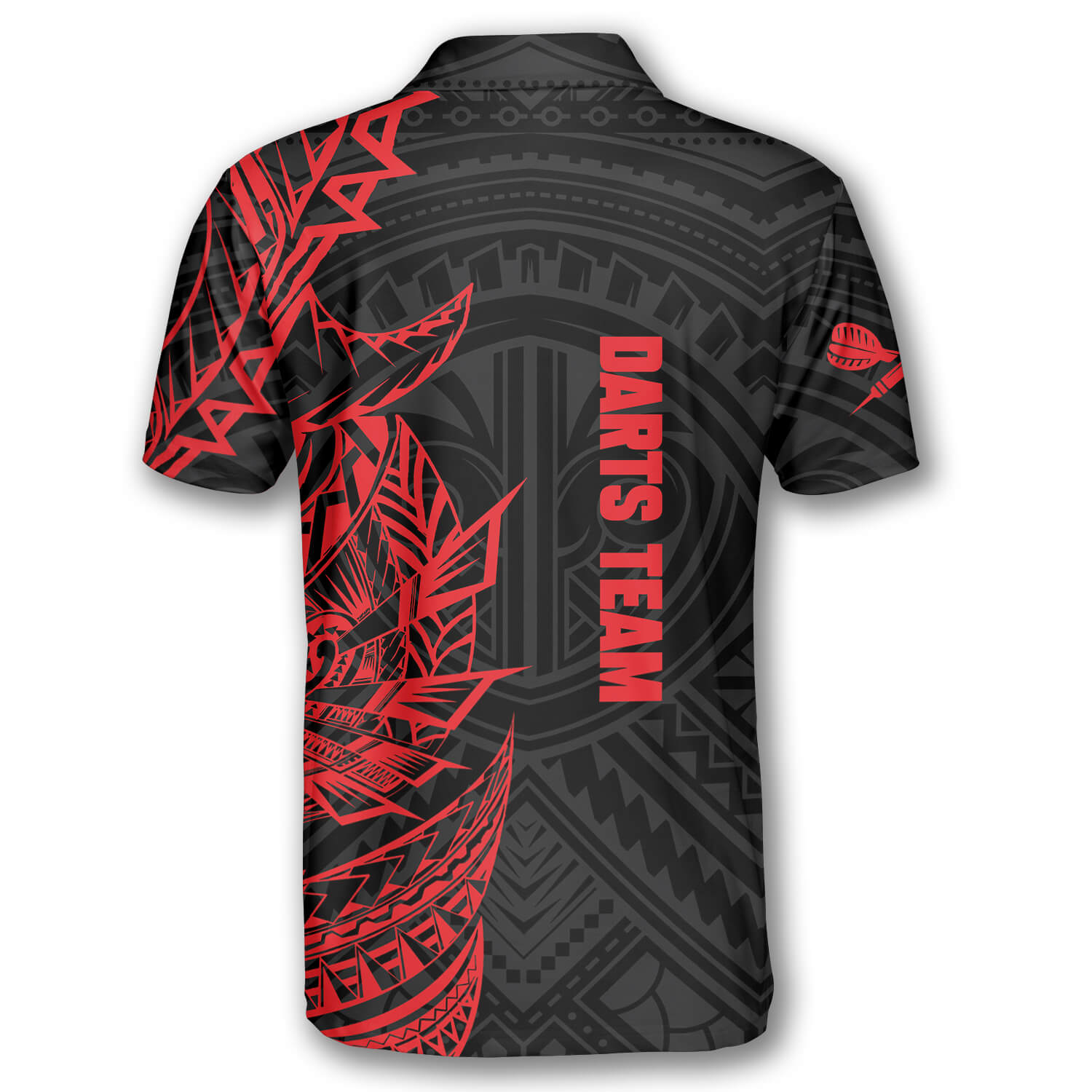 Tribal Tattoo Red Black Custom Darts Shirts for Men/ 3D All Over Print Dart Shirt