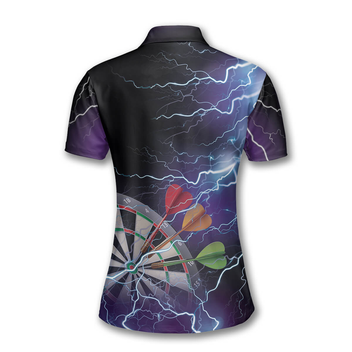 3D All Over Print Darts Thunder Lightning Custom Darts Polo Shirts for Women