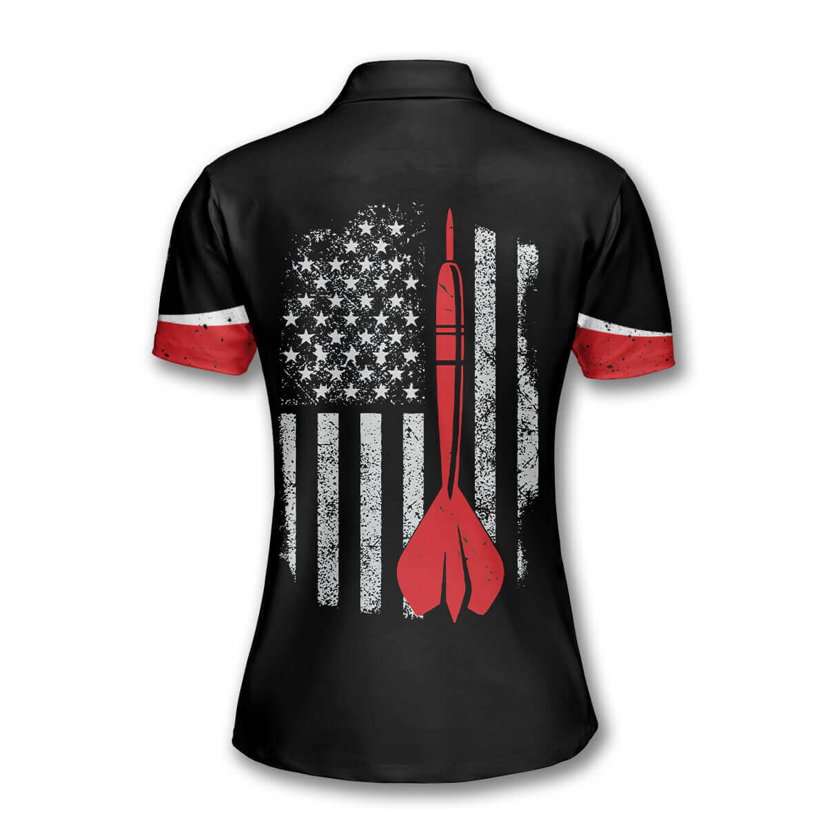 3D All Over Print Darts USA Flag Emblem Custom Darts Polo Shirts for Women/ Flag Shirt