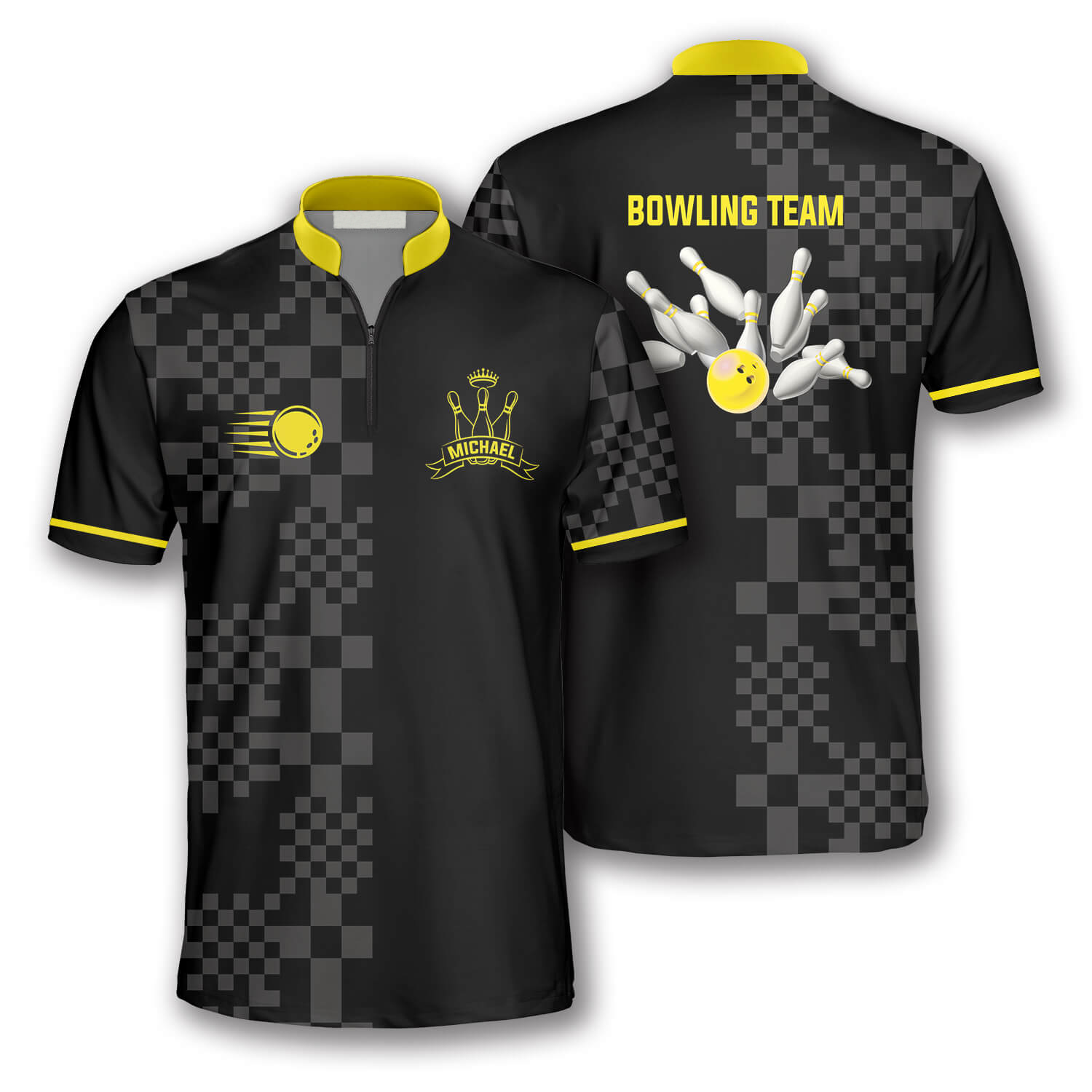 Sporty Abstract Pattern Custom Bowling Jerseys for Men/ 3D All Over Print Bowling Shirt/ Bowling Team Shirt