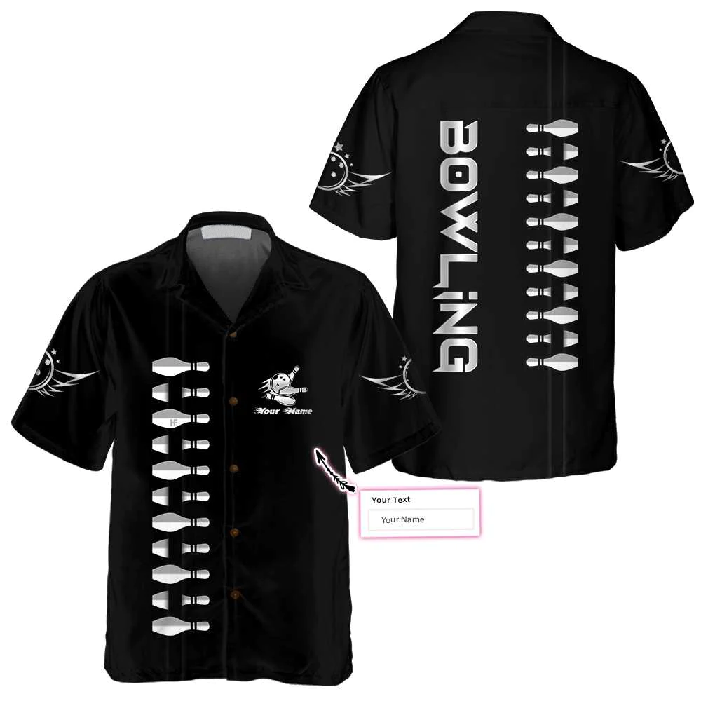 Personalized Name Bowling Custom Hawaiian Shirt/ Bowling Shirt For Men & Women/ Idea Gift for Bowler