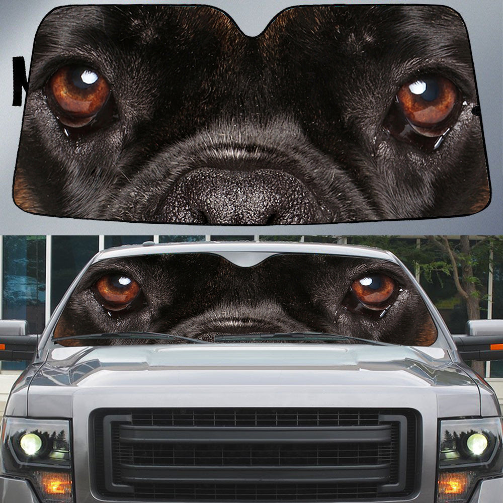 Pitbull Eyes Beautiful Dog Eyes Car Sun Shade Cover Auto Windshield