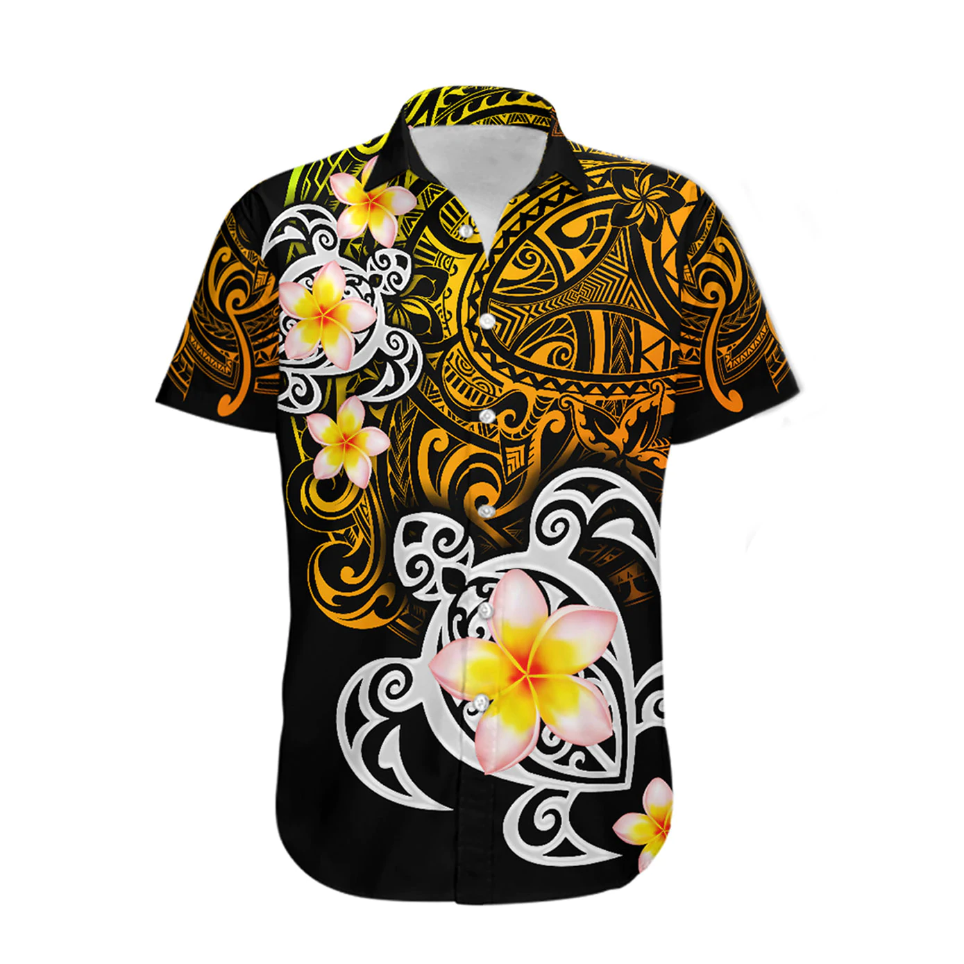 Amazing Polynesian Golden Maori Tattoo Hawaii Shirt