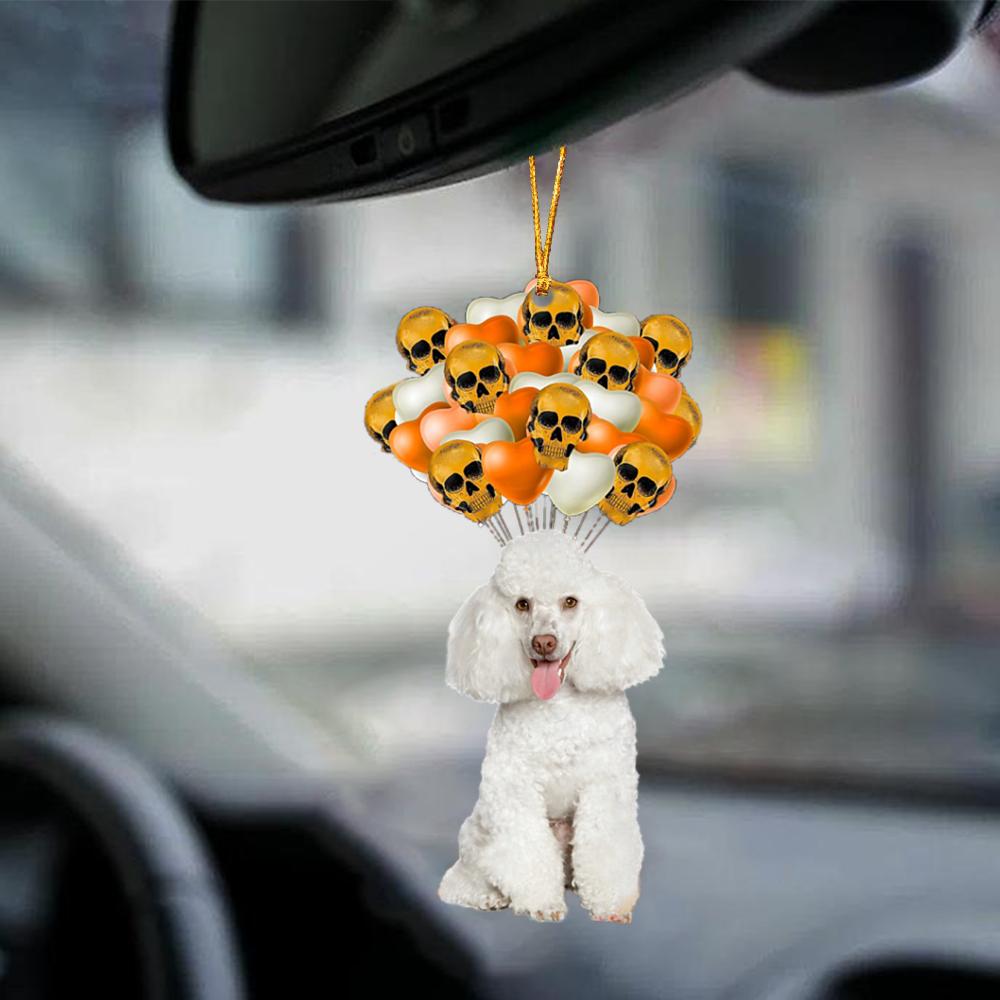 Poodle Halloween Car Ornament Dog Ornament For Halloween